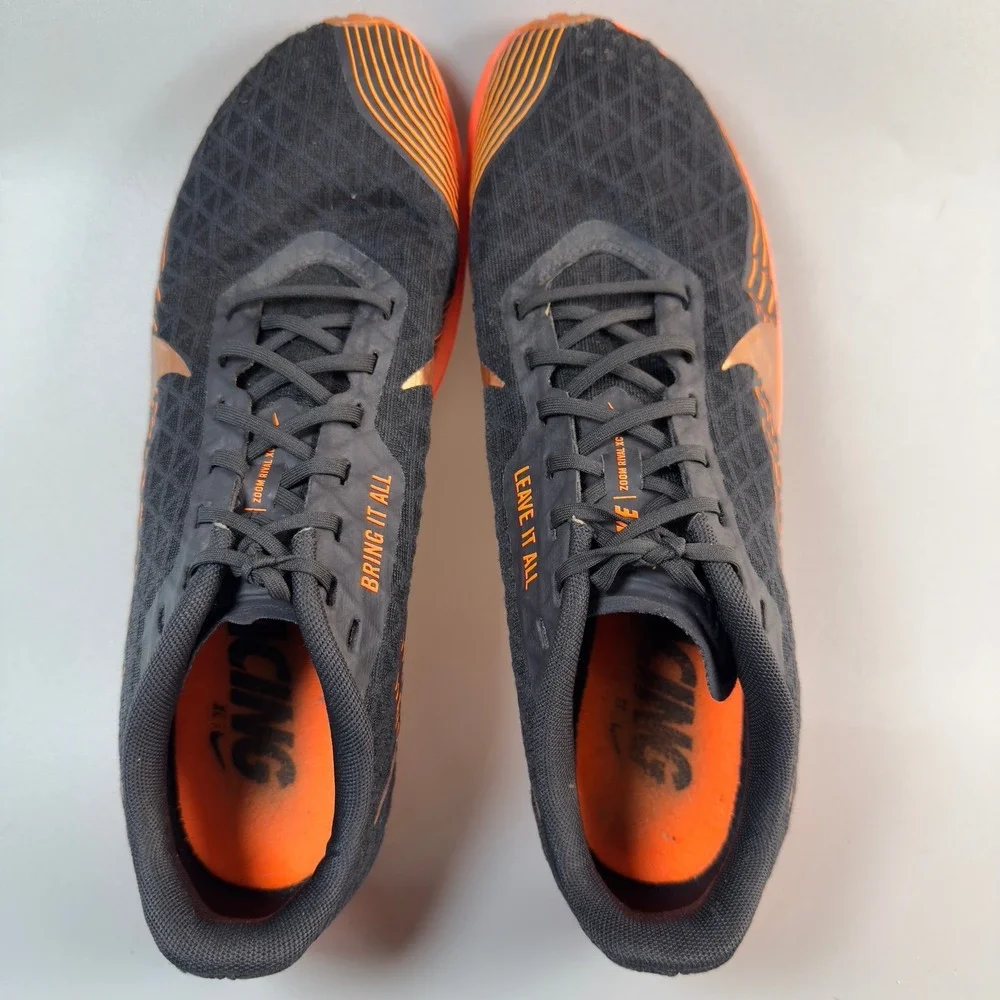 Nike Zoom Rival XC Mens 10 Cross Country Spike Running Trainer Black Orange Shoe